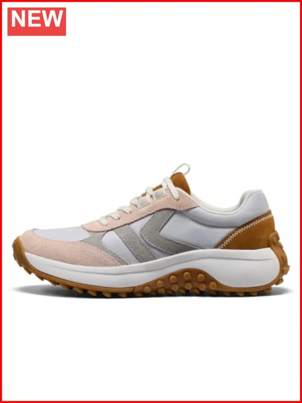 Retro Style Hiking Sneakers Suede Leather with Arch Support & Lace-Up Closure